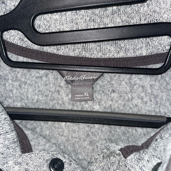 Eddie Bauer Men's Gray Pull Over Fleece XL - Picture 2 of 3